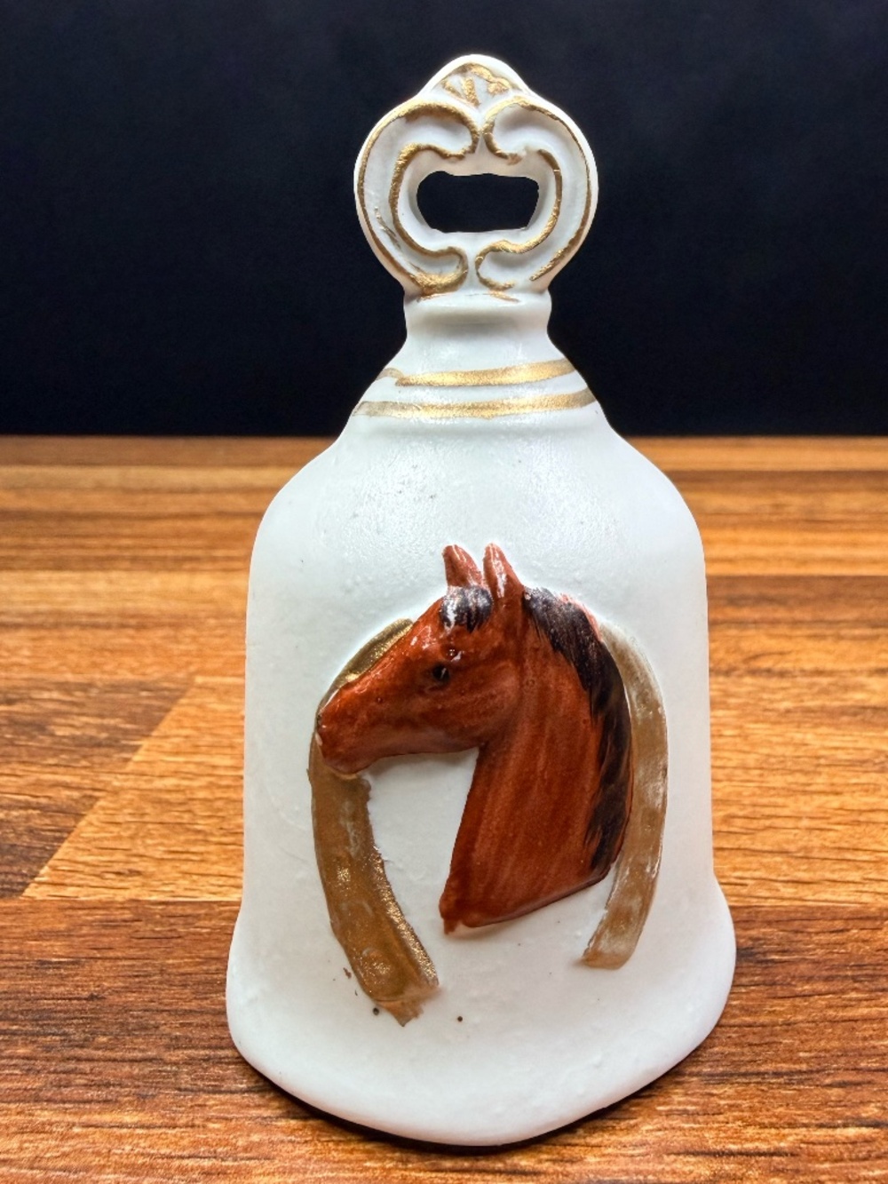 1979 SUNSET HOUSE Bell with Horse and Horseshoe - Picture 3 of 13